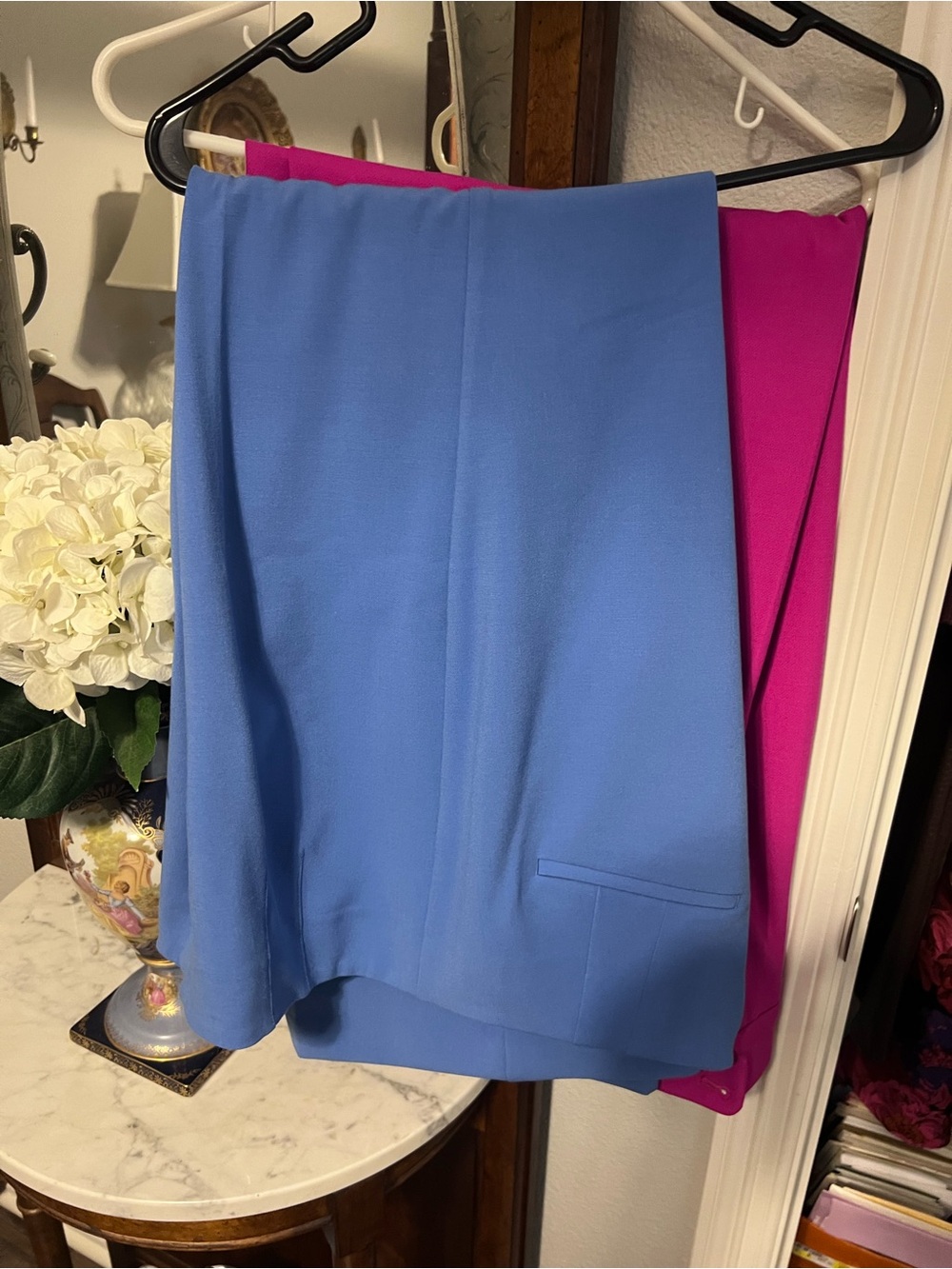 Talbots Blue and Pink A-Line Skirts